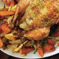 Roast Chicken with Carrots image