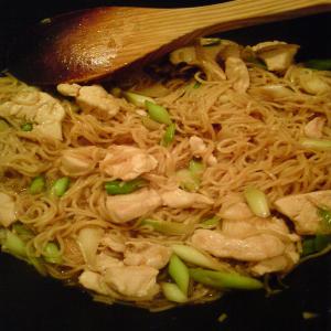 Midweek Chicken, Spring Onion and Noodle Stir Fry image