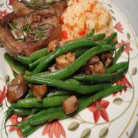 Mushrooms and Green Beans image