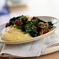 Chinese Broccoli with Sausage and Polenta image