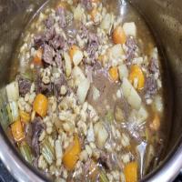 Pressure Cooker Beef Barley Vegetable Soup_image