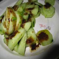 English Cucumber Salad With Balsamic Vinaigrette_image