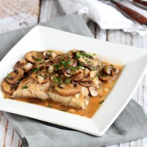 Baked Fish Marsala Recipe with Mushrooms {Barramundi}_image