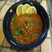 Moroccan Lentil and Chickpea Soup image