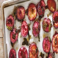 Roasted Plums With Tahini Dressing_image