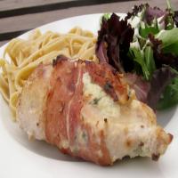 Prosciutto-Wrapped Stuffed Chicken With Herbed Ricotta image