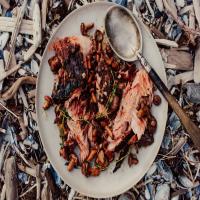 Whole Grilled Salmon with Chanterelles image