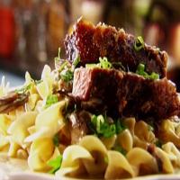 Beef Stroganoff with Buttered Noodles image