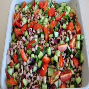 Deconstructed Gazpacho & Black Eyed Bean Salad image
