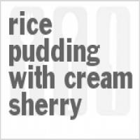 Rice Pudding with Cream Sherry_image