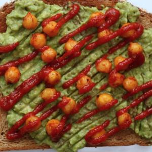 Avocado And Roasted Chickpea Toast Recipe by Tasty_image