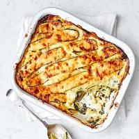 Spinach & courgette lasagne image