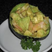 Avocado and Prawns in Wasabi image