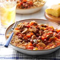 Pressure-Cooker Cajun-Style Beans and Sausage_image