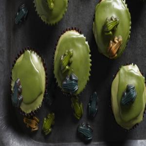 Pistachio Cupcakes with Ghastly Green Glaze image