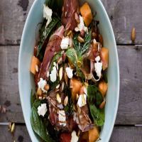 Melon, Basil, and Feta Salad With Balsamic-Red Wine Reduction Recipe_image