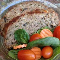 Heavenly Meatloaf with Blue Cheese, Mushrooms, and Spinach image