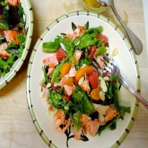 Grilled Salmon and Grapefruit Salads With Honey Vinaigrette image