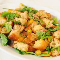 Herb Panzanella with Tomatoes and Husk Cherries_image