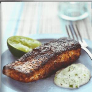 Blackened Cajun Salmon with Lime Aioli_image