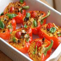 Easy Mediterranean stuffed peppers recipe_image
