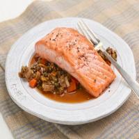 Salmon with Lentils image
