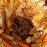 Stuffed Roasted Chicken with Vegetables_image