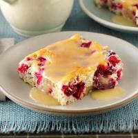 Cranberry-Walnut Cake with Butter Sauce image