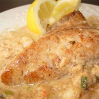 Rockfish with Crab and Old Bay Cream Sauce image