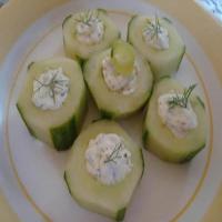 Creamy English Cucumber Bites image