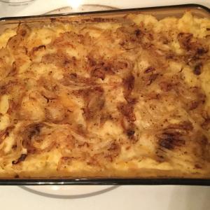 Mashed Root Vegetable Casserole with Caramelized Onions_image
