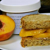 Summertime Almond Butter and Peach Sandwich_image