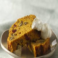 Pumpkin-Cranberry Pecan Bread with Tipsy Whipped Cream_image