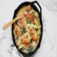 Creamy Lemon Chicken with Spinach and Artichokes_image