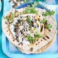 Grilled & filled cumin flatbreads image