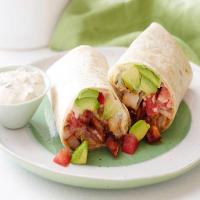 Blackened Shrimp Wrap with BBQ Bacon and Cajun Remoulade image