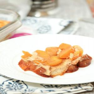 Peach Upside Down French Toast Casserole_image