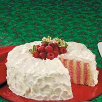 Raspberry Ribbon Cake image