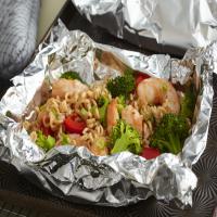 Foil-Pack Shrimp Ramen Recipe image