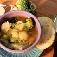Cabbage, Leek, and Broccoli Soup image
