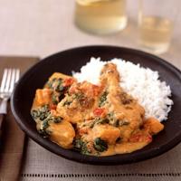 Chicken and Vegetables Braised in Peanut Sauce_image