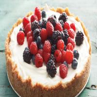 No-Cook Red, White, and Blue Cheesecake_image