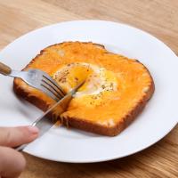 Cheesy Egg Toast Perfect For Breakfast Recipe by Tasty_image