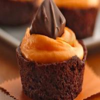 Trick-or-Treat Brownie Cupcakes image