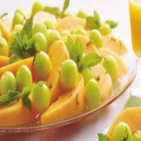 Melon Salad with Orange-Mint Syrup_image