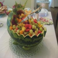 Watermelon Basket Fruit Salad_image
