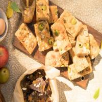 Overnight Green Olive, Shallot and Thyme Focaccia Bread_image