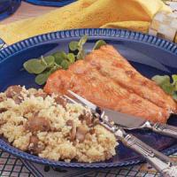 Maple Salmon with Mushroom Couscous image