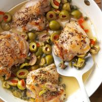 Skillet Chicken with Olives_image
