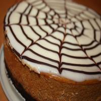 Spiderweb Pumpkin Cheesecake image